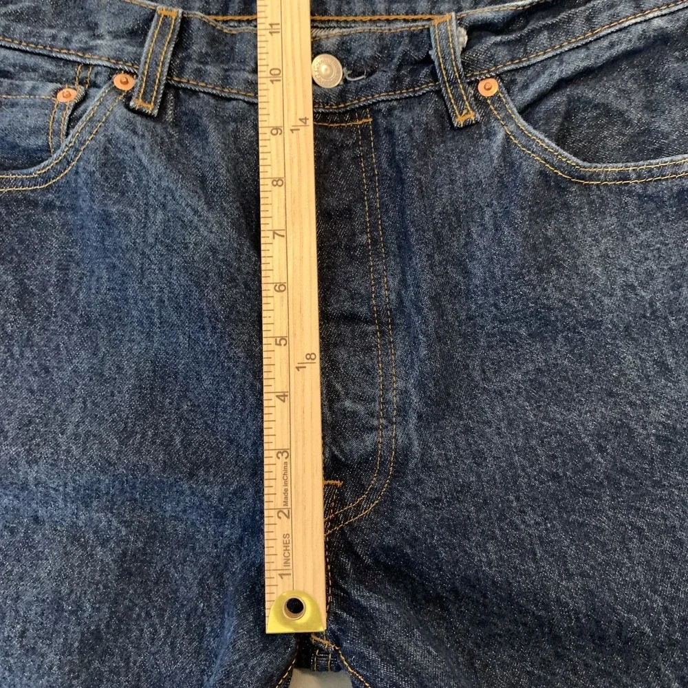 Levis‎ 501 Jeans Mens 36x30 Blue Denim Straight Leg Button Fly Classic Fit